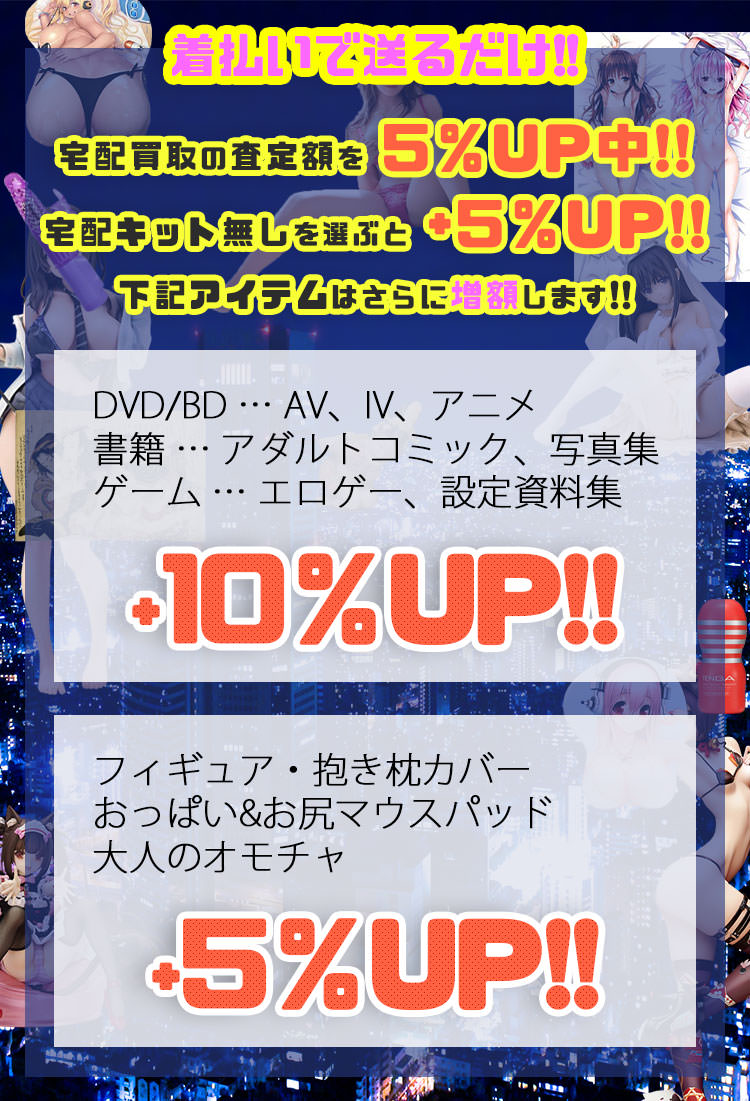 宅配買取の査定額UPキャンペーン